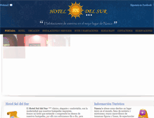 Tablet Screenshot of hotelsoldelsur.com